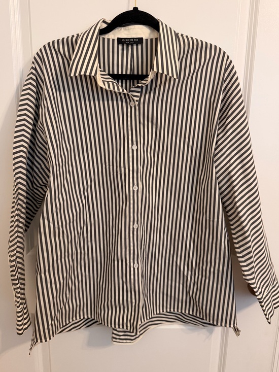 Lafayette 148 New York Tops - Lafayette 148 Striped Button Up Shirt Large